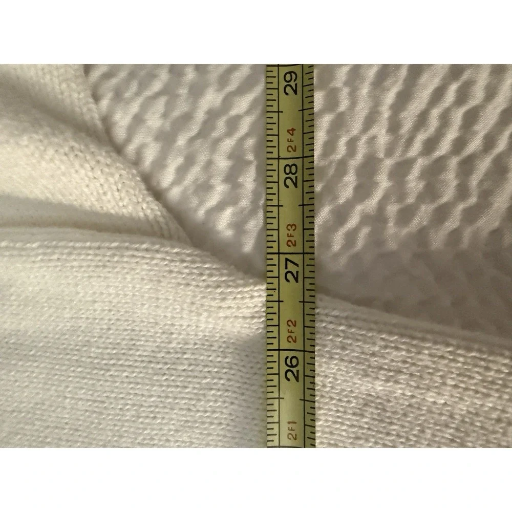 VTG Chris-Craft Oak Creek Mens XXL V-Neck Sweater White Cotton Knit USA Made